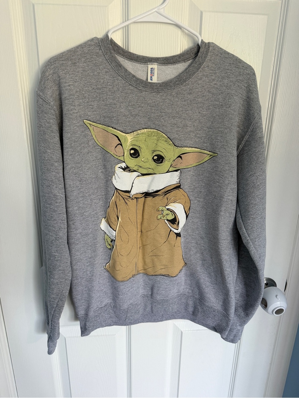 Jerzees Baby Yoda Grogu Crewneck Sweatshirt
